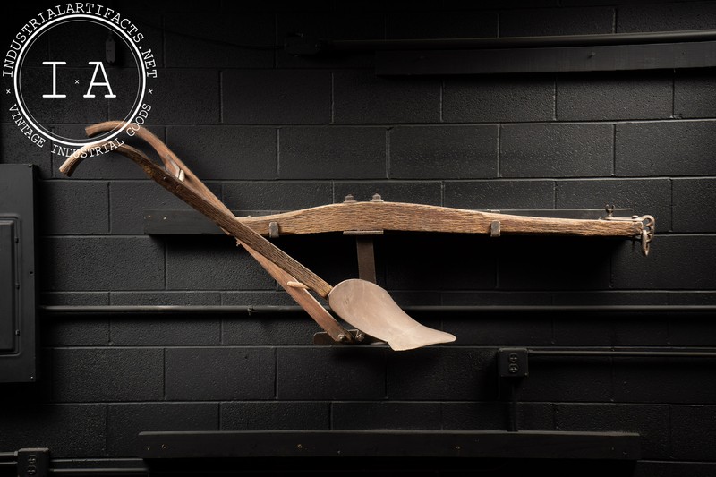 Primitive Plow With Wall Mounting Brackets