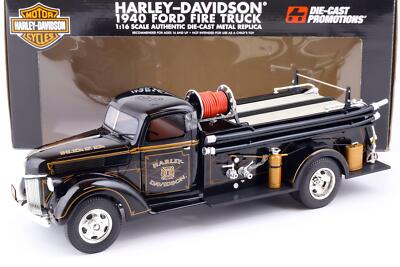 1/16 ハーレーダビッドソン　1940 ford 消防車　Fire truck Harley Davidson 1940 Fire Truck 1:16 Scale Authentic DieCast