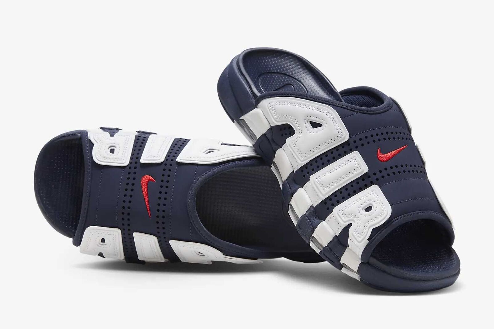 FQ8700-400 Nike Air More Uptempo Slide Olympic (FQ8699-400 FQ8700-400 Nike Air More Uptempo Slide Olympic (FQ8699-400