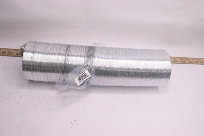 iPower Non-Insulated Flex Air Dryer Vent Hose Aluminum 4'' x 25' GLDUCT4X25C