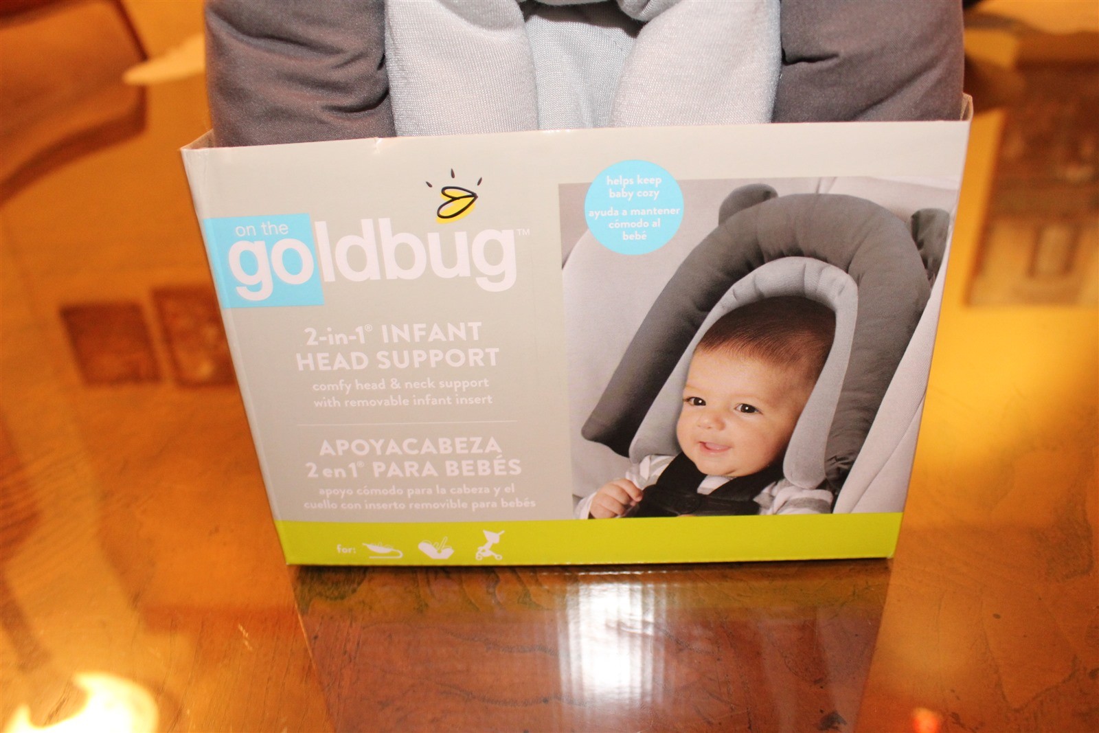 2 in 1 Infant Head Support by Goldbug Comfy Head Support Removal Infant Insert