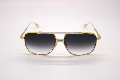 Pre-owned Dita Dts100-a-01 Alkamx Yellow Gold - Silver W Sunglasses In Gray