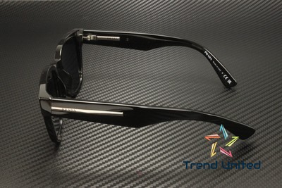 Pre-owned Prada Pr A04s 16k07t Black Blue Vintage 52 Mm Men's Sunglasses
