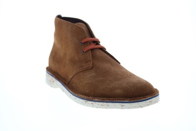 Clarks Bushacre 3 26157881 Мужские коричневые широкие замшевые ботинки чукка на шнуровке 9