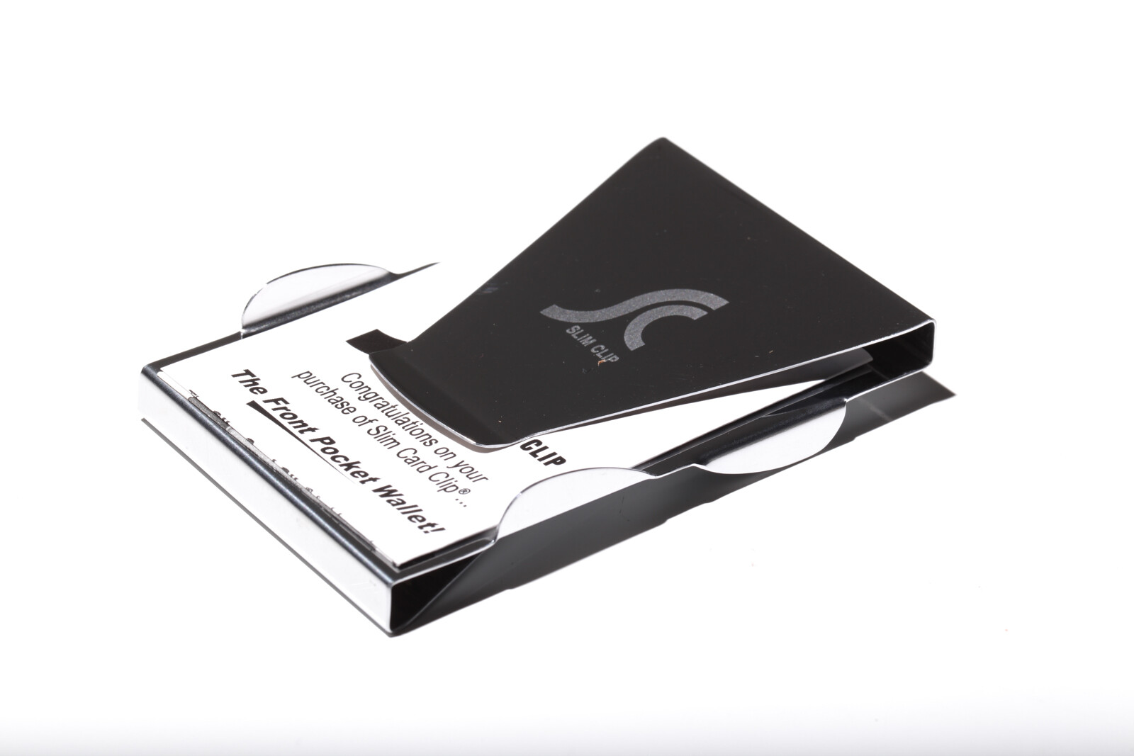 New Slim Clip Double Sided Money Credit Card Holder Wallet Stainless Sleek Steel