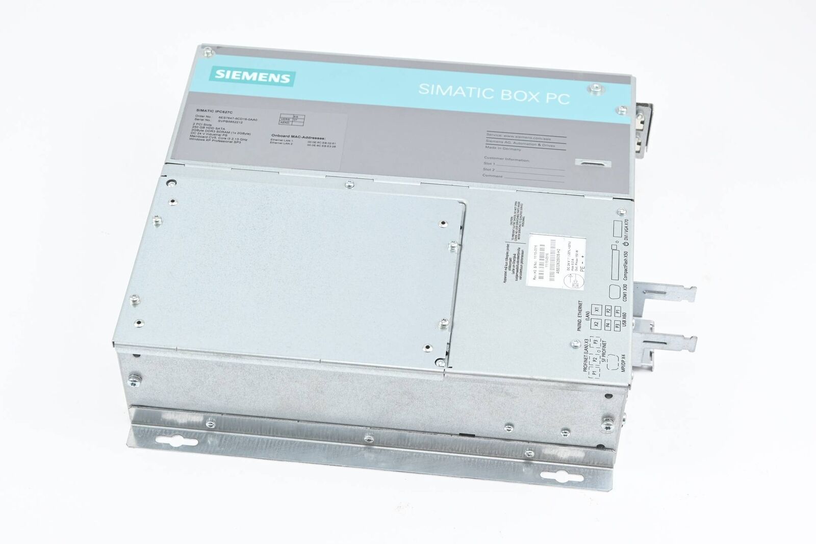 Siemens Simatic IPC627C Box PC 6ES7647-6CD16-0AA0 ( 6ES7 647 Siemens Simatic IPC627C Box PC 6ES7647-6CD16-0AA0 ( 6ES7 647