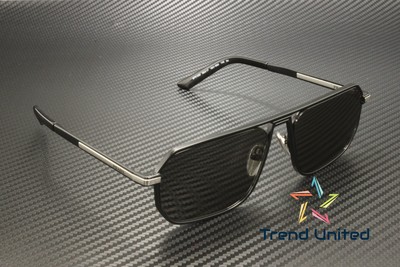 Pre-owned Prada Pr A53s 1bo5s0 Matte Black Dark Grey 59 Mm Men's Sunglasses In Gray