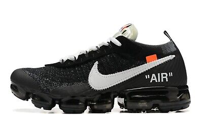 New Nike Air VaporMax x OFF-WHITE Part 2  AA3831-001  Black and White Men s Shoe