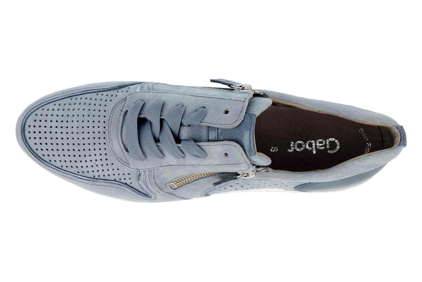 GABOR GABOR SNEAKER 24.422.16 DAMENSCHUHE ÜBERGRÖSSEN BLAU