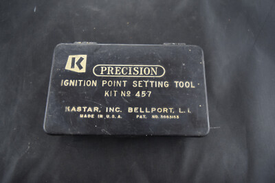 1940s-1960s Vintage Kastar Precision Ignition Point Setting Tool Kit # 457