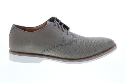 

Clarks Atticus Lace 26148766 Мужские серые оксфорды из нубука с простым носком, Серый, Clarks Atticus Lace