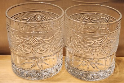 STUDIO CRYSTAL by STUDIO SILVERSMITHS 10 Oz GLASSES/TUMBLERS/DOF~NEW