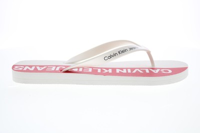 

Calvin Klein Errol 34S0604-WMT Мужские белые синтетические шлепанцы Сандалии Обувь, Белый, Calvin Klein Errol