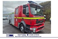 2008 Volvo FL 4X2 EMERGENCY ONE 6 SEAT CREW CAB FIRE TENDER NA Diesel Manual