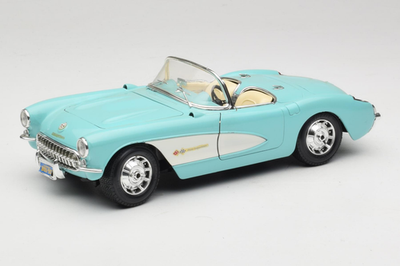 Chevrolet Corvette C1 Blue & White 1:18 Bburago | 3024-M2