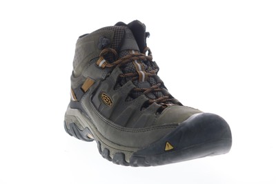

Мужские зеленые кожаные походные ботинки Keen Targhee III Waterproof Mid 1017787 13, Зеленый, Keen Targhee III