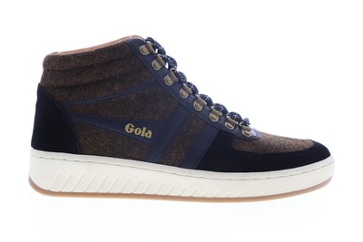 

Gola Ascent High CMA521 Мужские Коричневые Замшевые Кроссовки Среднего Верха Lifestyle Обувь 7, Коричневый, Gola Ascent High