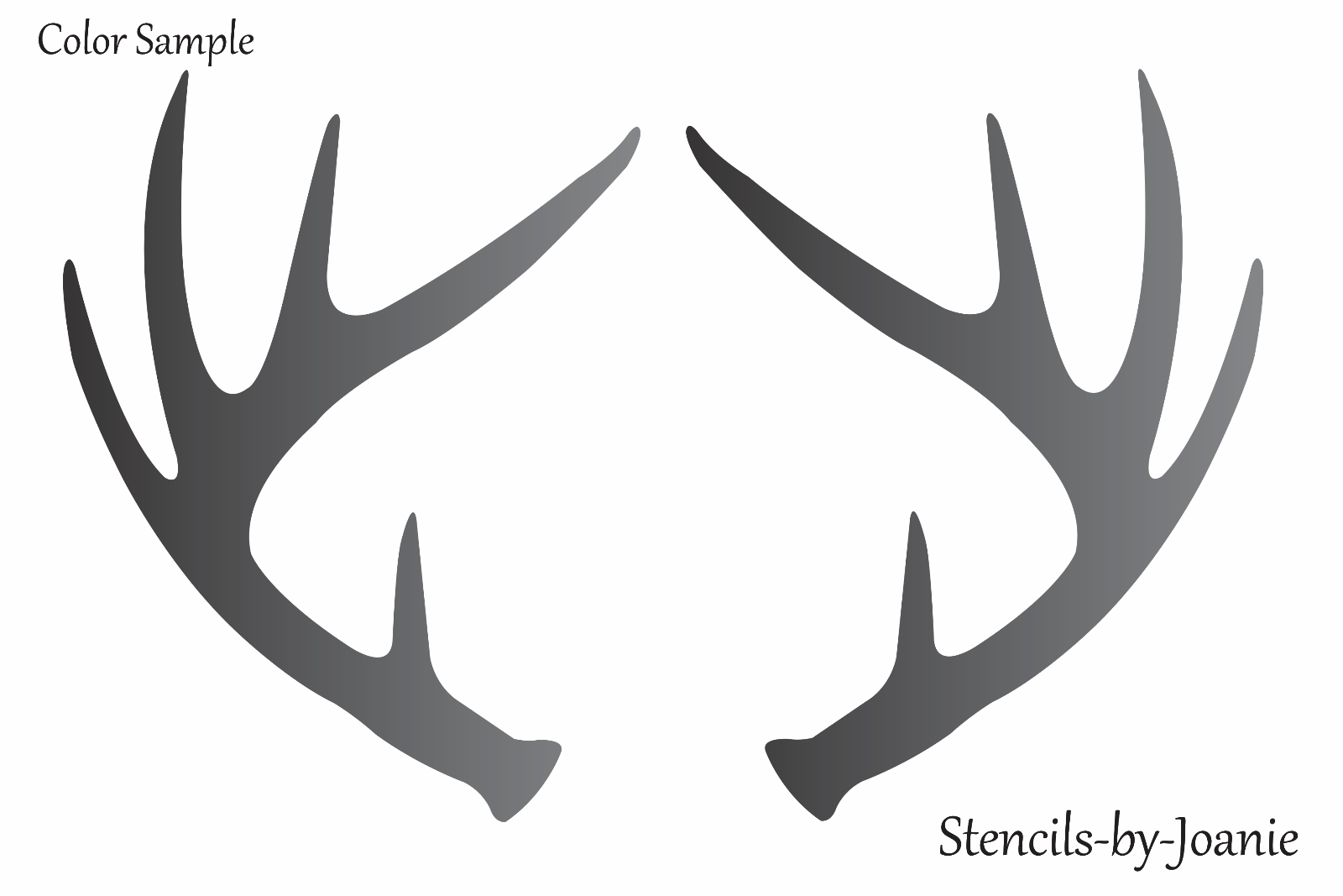 deer-antler-stencil-rustic-outdoor-buck-rack-cabin-lodge-decor-template-joanie-ebay
