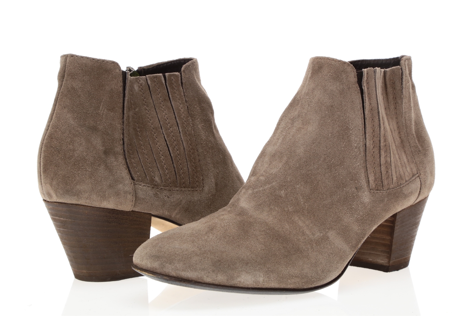 AQUATALIA 235798 Womens Taupe Suede Ankle Short Boots Shoes Size 8.5