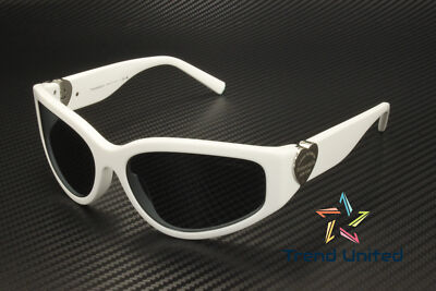 Pre-owned Tiffany & Co Tiffany Tf4217 839287 Bright White Dark Grey 59 Mm Women's Sunglasses In Gray