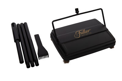 Fuller Brush Electrostatic Hard Floor & Carpet Sweeper 9" Sweep Path Black