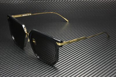 Pre-owned Bottega Veneta Bv1083sa 001 Rectangular Squa Black Grey 57 Mm Women's Sunglasses In Solid Grey