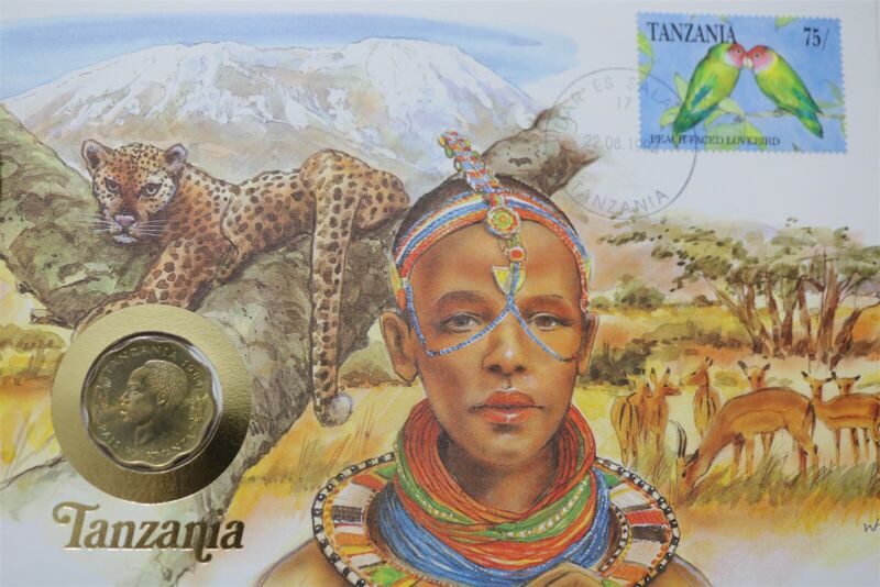 TANZANIA 1992 COIN COVER B39 #107
