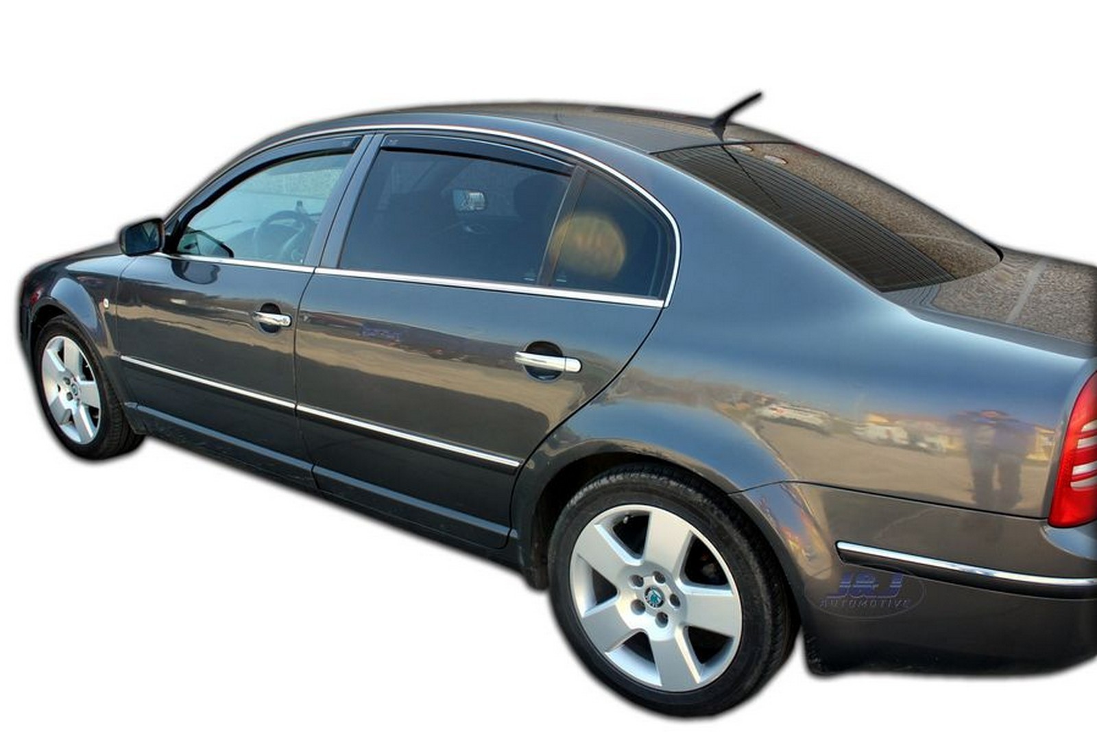 For SKODA SUPERB 2002 - 2008 SALOON 4.doors Wind Deflectors 4.pc HEKO - View #10