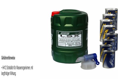 20L Olio Motore fanfaro Lsx 5W-30 4x mannol Perdita Additivo + Motore Flush