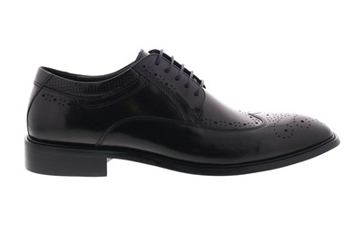 

Zanzara Cesar ZK324C83 Мужские Черные Кожаные Оксфорды с Низким Верхом Wingtip 10.5, Черный, Zanzara Cesar
