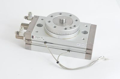 SMC MSQB100A-A93V Pneumatic Rotary Actuator Table w/ 2x D-A93V Autoswitches