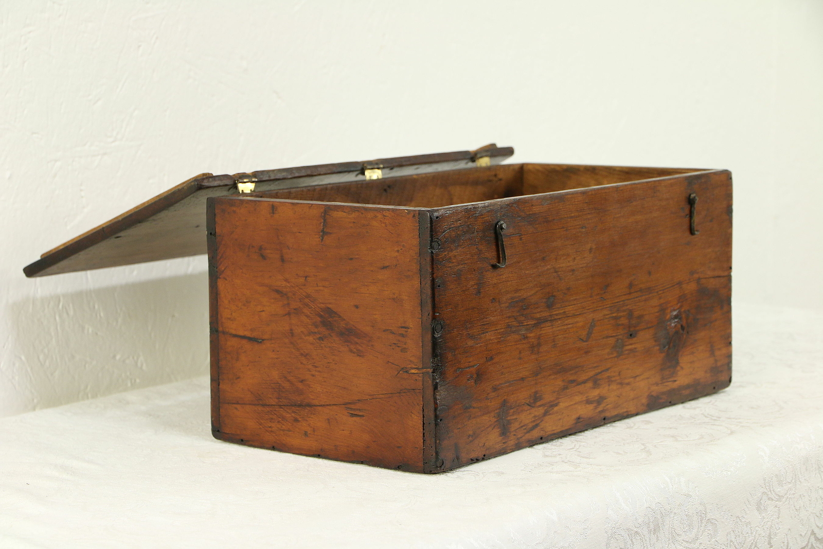 Country Pine Antique 1870 Document, Letter or Keepsake Box #30515