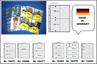 100 A4 FOTOHÜLLEN SAMMELHÜLLEN POSTKARTENHÜLLEN KARTENHÜLLEN 120 my 4x 10x15 CM