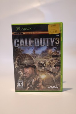 Call of Duty 3 Xbox Original Xbox WWII Action Shooter Game