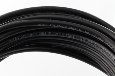 USA Made RG-8u RG213 Coax Antenna RF Cable Silver Teflon UHF Connectors 60 Ft