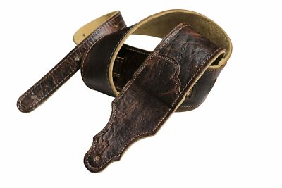 Franklin Strap - Chocolate American Bison Guitar Strap