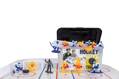 Kaskey Kids Hockey Guys   Blue/Yellow Inspires Kids Imaginations with Endless
