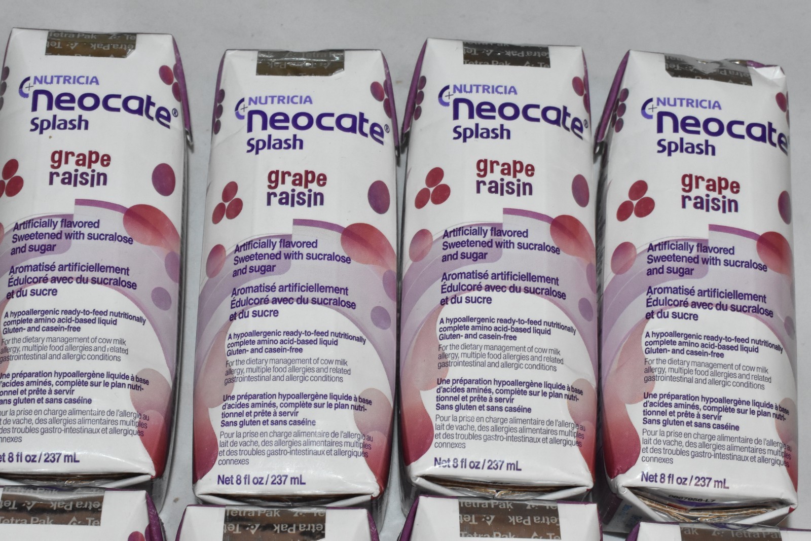 8 Neocate Splash Grape Raisin Juice Boxes hypoallergenic drink FREE PRIORITY