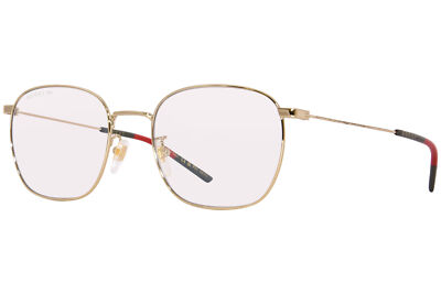 GUCCI GUCCI GG0681S 001 SUNGLASSES MEN'S GOLD/PHOTOCROMIC CLEAR RECTANGLE SHAPE 54MM