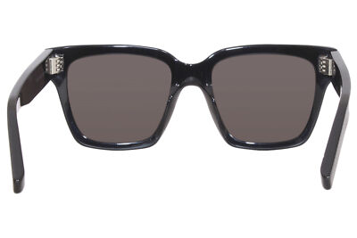 Pre-owned Saint Laurent Sl507 001 Sunglasses Black/grey Lenses Rectangle Shape 54mm In Gray