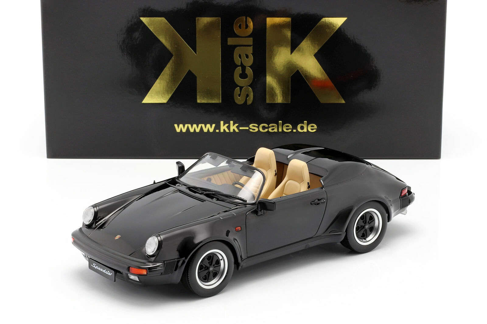 Porsche 911 3.2 1989 Black KK Scale KKDC180452 1/18 Kkscale