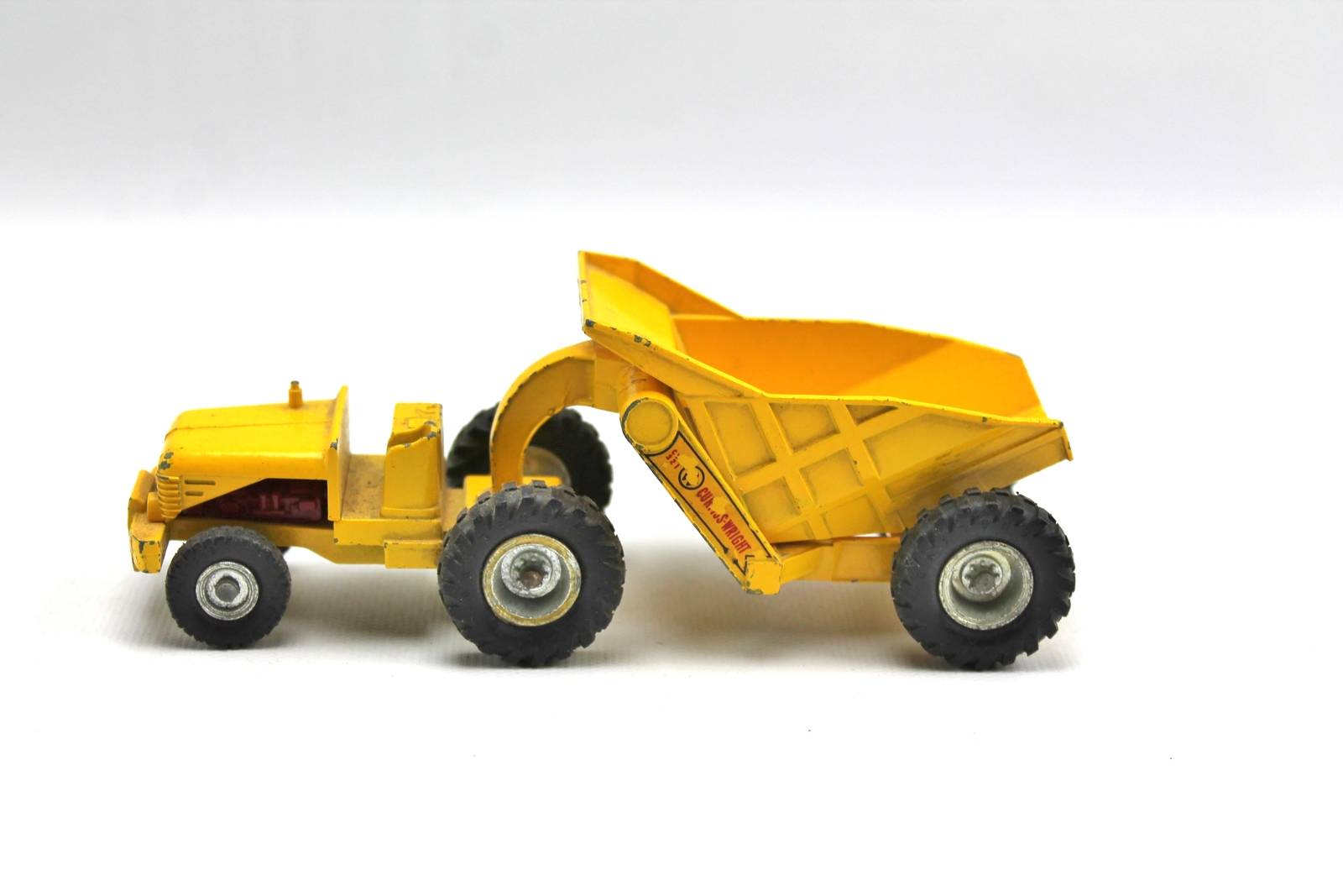 Vintage Matchbox King Size 7 Yellow Curtiss Wright Rear