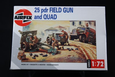 XM049 AIRFIX 1/72 maquette voiture 01305 25 pdr Fiel Gun and Quad NB 1993