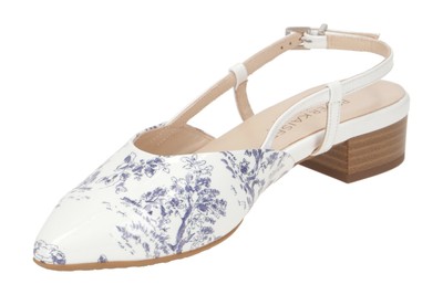 PETER KAISER PETER KAISER SCHUHE AINA 25 WEISS DAMENSCHUHE SLING PUMPS 24567736 NEU