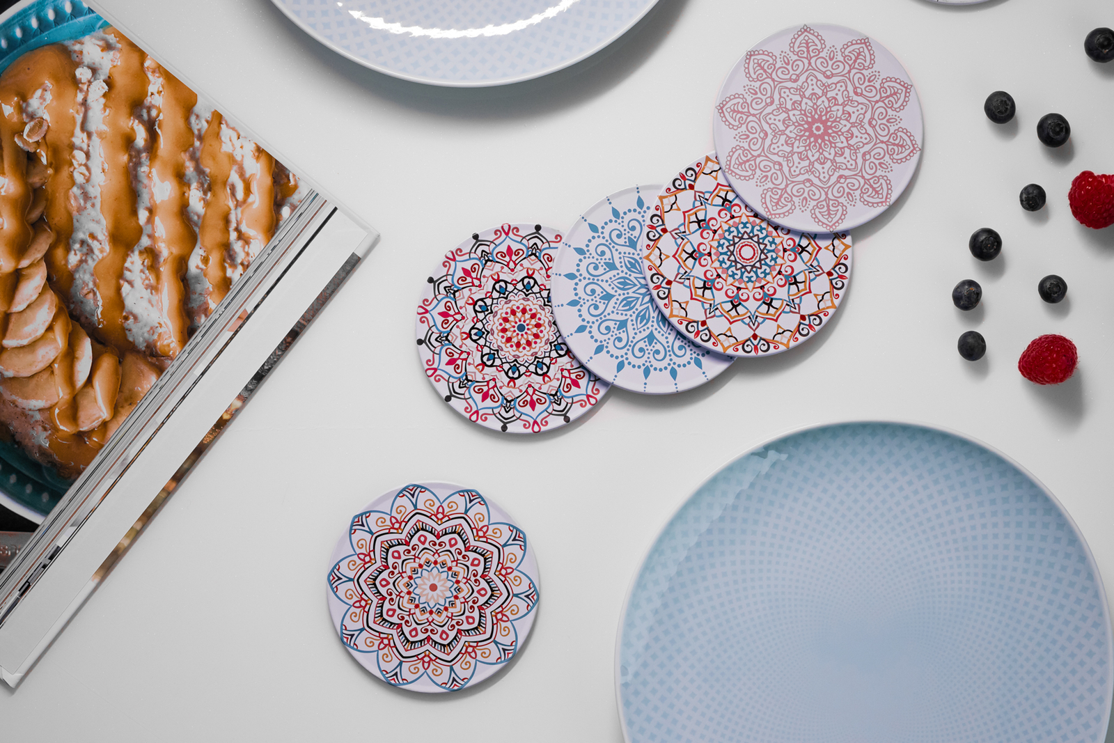 Palooza dekorative Design Untersetzer für Gläser und ...