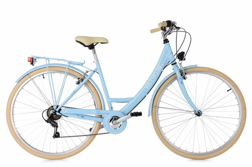 Damenfahrrad Cityrad 28 Zoll Toskana Hellblau 6-Gänge RH 48 cm KS Cycling 501C