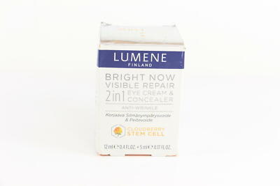 6 PACK Lumene Bright Now Visible Repair 2 in 1 EyeCream & Concealer 0.57 oz U40A