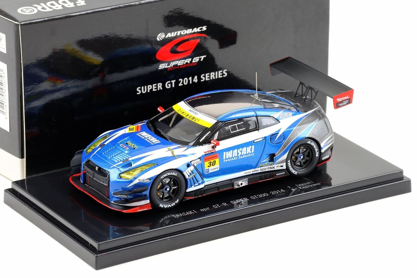 Nissan GT300 Super GT-R #30 2014 Iwasaki Kageyama Ebbro 45079 1:43