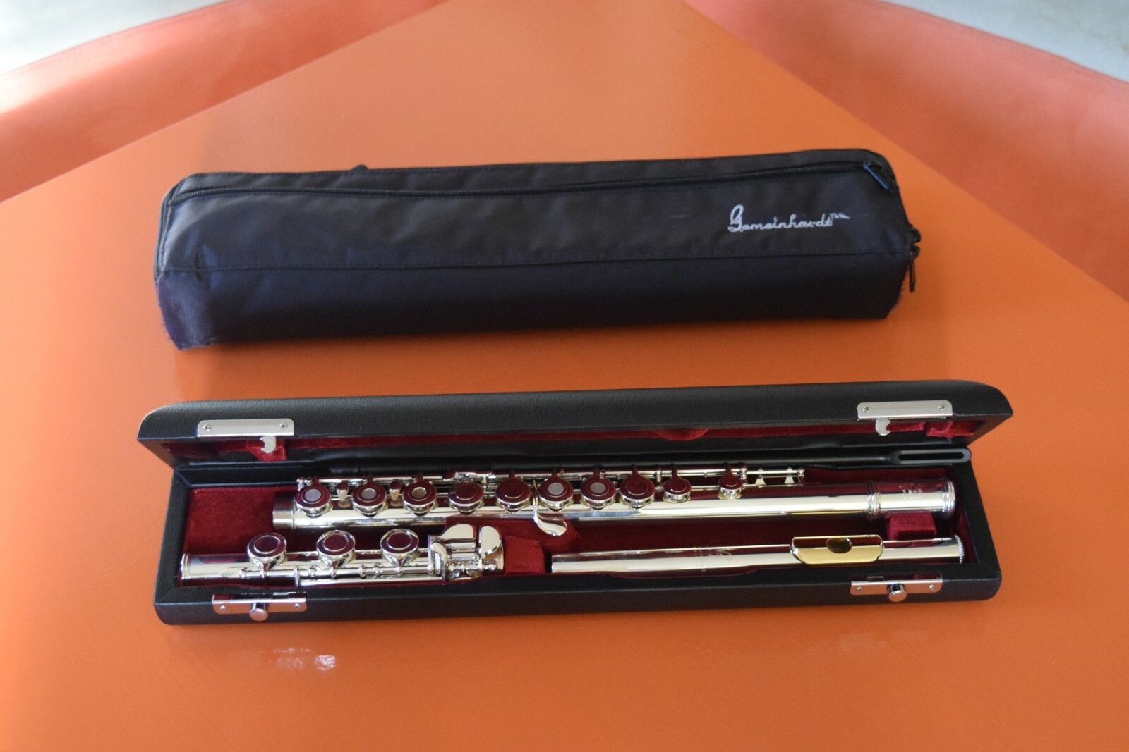 Gemeinhardt 3SHB Series Intermediate Flute Inline G, B Foot, Gold Lip-Plate