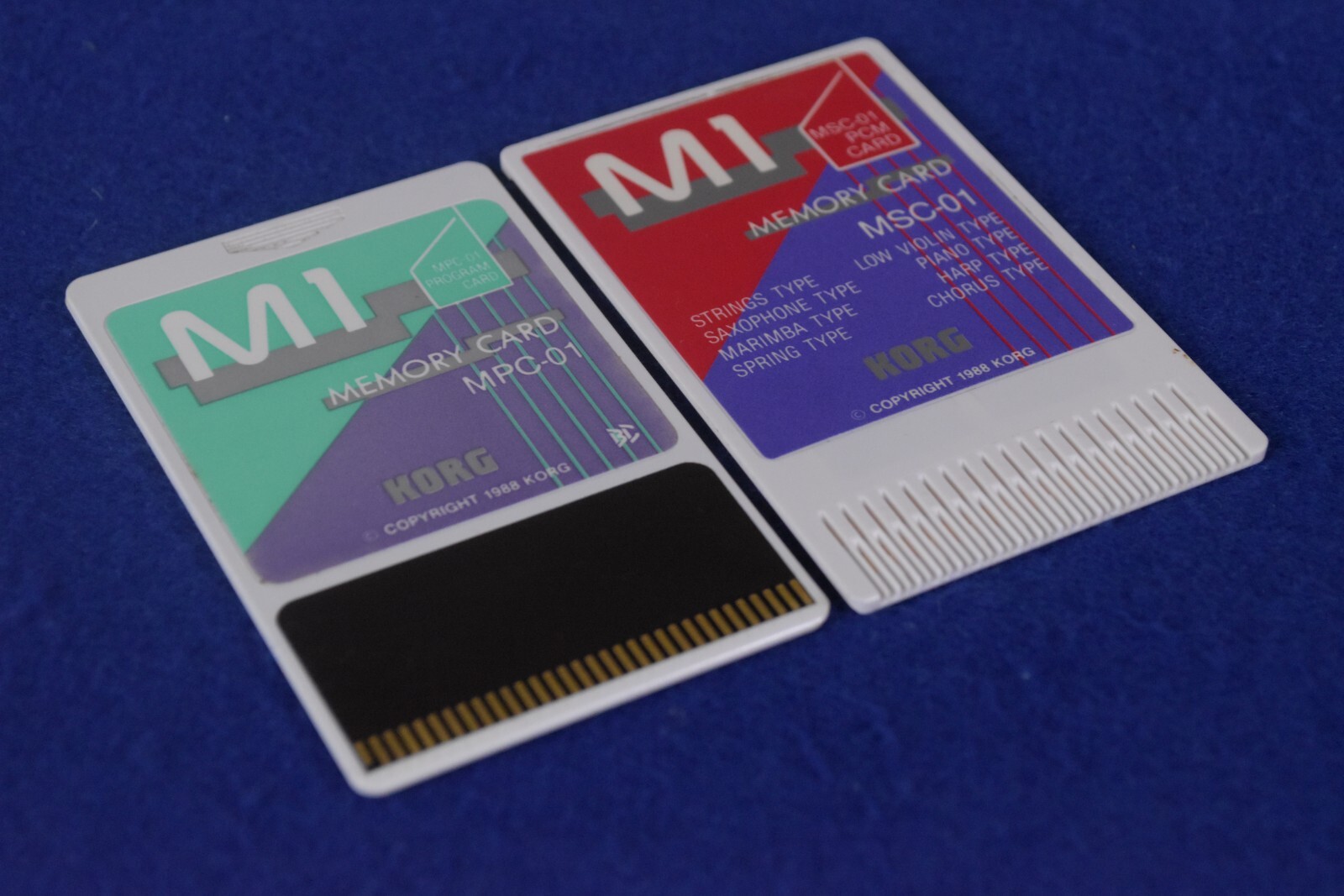 KORG M1 Memory CARD コルグ メモリーカード MPC-011 MSC-011 2枚